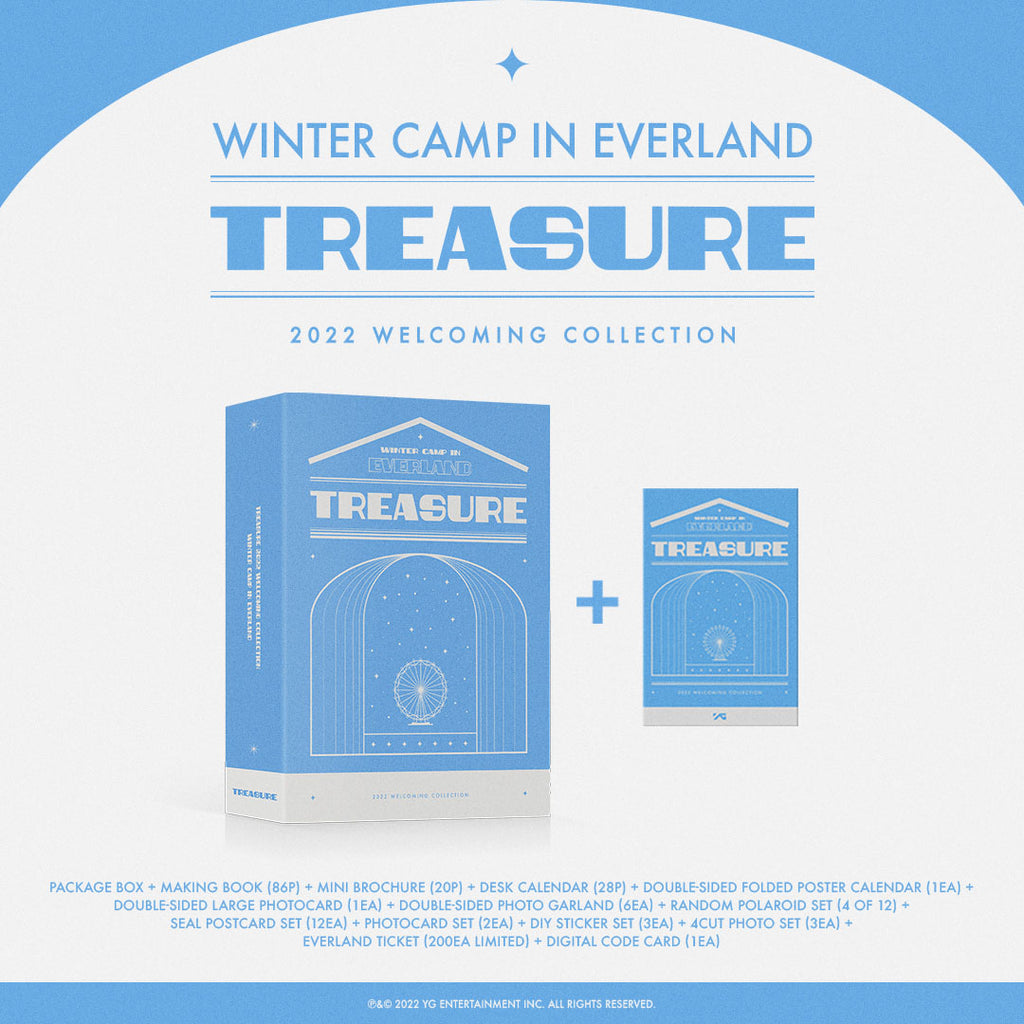 Treasure 트레저 2022 WELCOMING COLLECTION -WINTER CAMP in EVERLAND - NO  WEVERSE POB